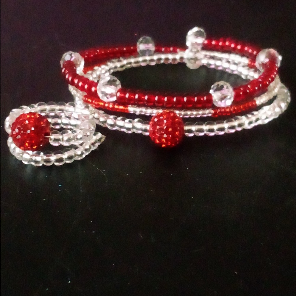 Handmade Glass Beaded Bracelets and Rings - Picture 5 of 9